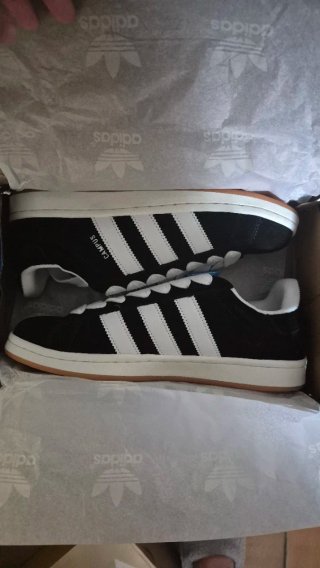 Zapatillas Adidas Campus Negras y Blancas
