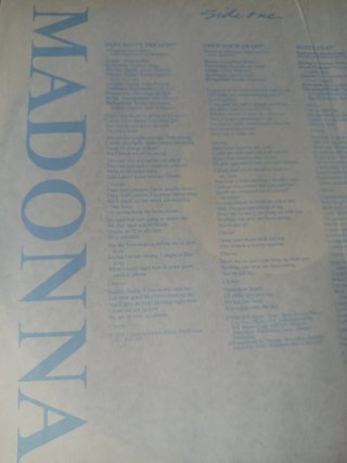 Madonna True Blue LP Vinilo