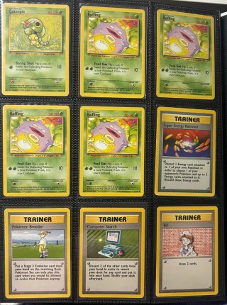 Lote Cartas Pokémon Metapod, Nidoran, Tangela