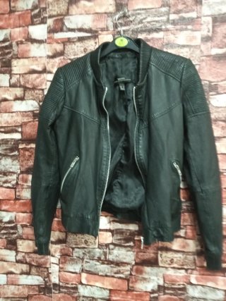 Cazadora Piel Mango Talla s