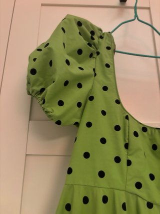 Traje de flamenca bata flamenca verde lima