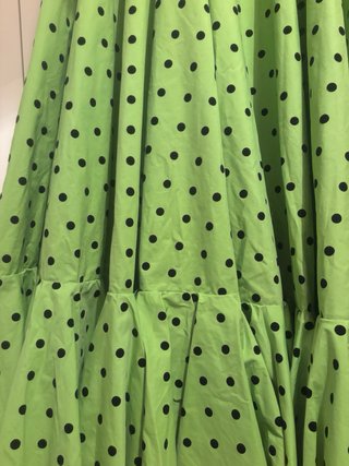 Traje de flamenca bata flamenca verde lima