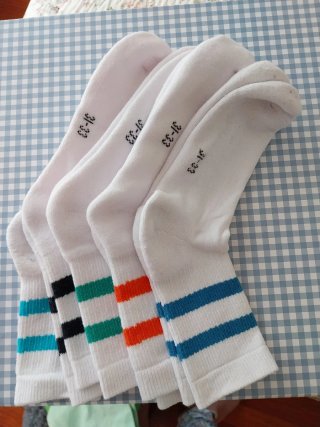 Calcetines niña 31-33 con rayas
