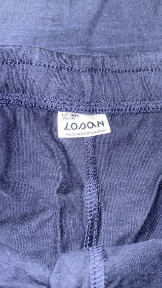 Pantalones cortos chándal azul 12/18 meses