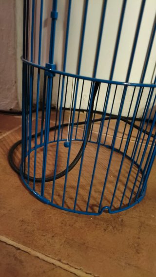 Lámpara Ikea Solvinden Azul y Blanca