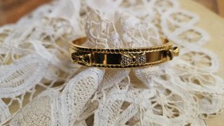Pulsera de lujo acero chapada oro