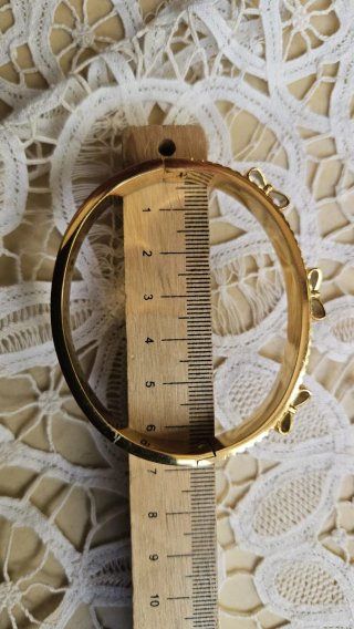 Pulsera de lujo acero chapada oro