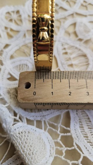 Pulsera de lujo acero chapada oro
