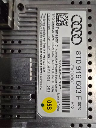 Pantalla Audi A4 8T0 919 603 F