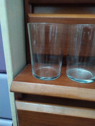 Set de 4 vasos de vidrio