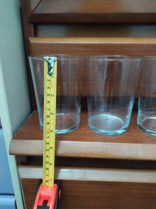 Set de 4 vasos de vidrio