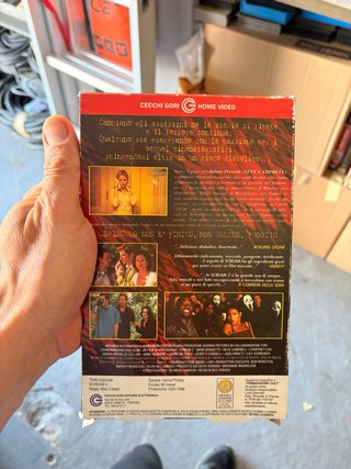 VHS Scream 2 Edición Italiana Cecchi Gori