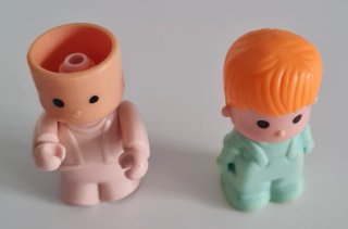 2 Muñecos Pin y Pon Antiguos