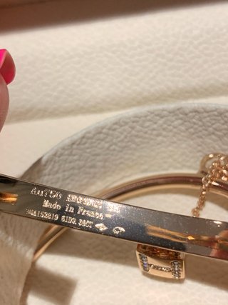 Pulsera Hermès Oro con Cristales