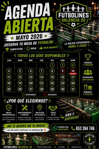 Alquiler Futbolín Valencia