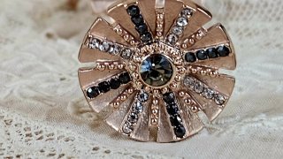 Pendientes Cristal swarovski chapado oro 18k