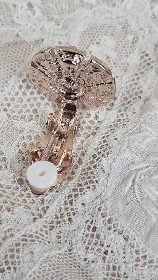 Pendientes Cristal swarovski chapado oro 18k