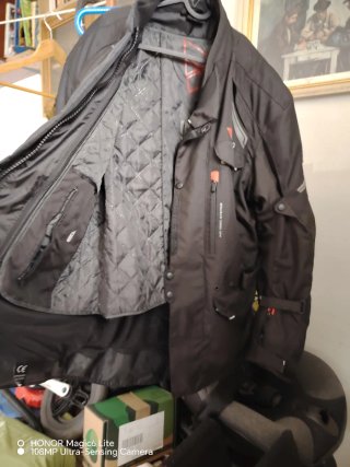 Chaqueta de moto cordura negra