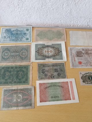 11 Billetes Antiguos Alemanes -