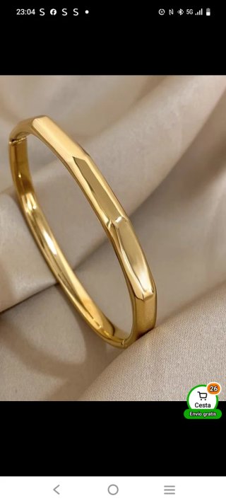 Pulsera chapada en oro