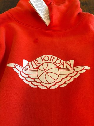 Nike Jordan Rare Air Fleece Hoodie Red Talla M y L