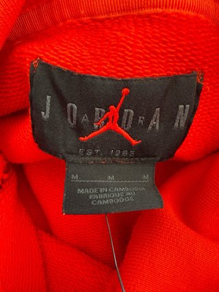 Nike Jordan Rare Air Fleece Hoodie Red Talla M y L