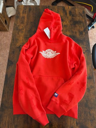 Nike Jordan Rare Air Fleece Hoodie Red Talla M y L
