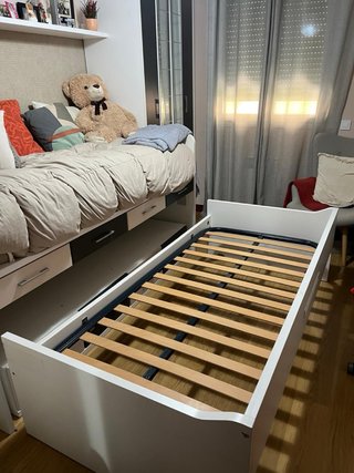Cama nido moderna con cajones