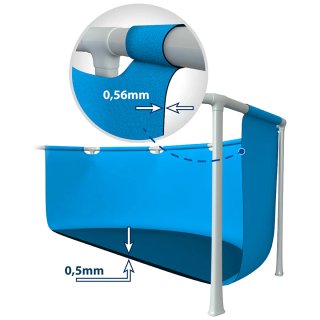 Piscina Bestway Steel Pro 4m x 2.11m x 0.81m