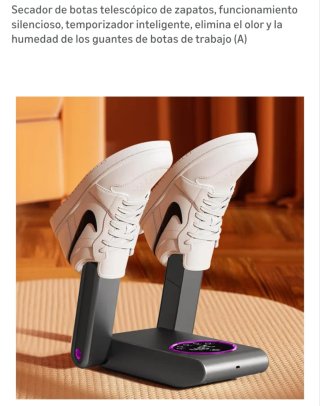 Secador Zapatos Calentamiento Rápido Plegable