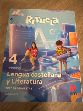 Libros de los 3 trimestres Lengua 4 Revuela