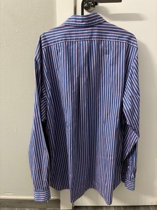 Camisa Polo Ralph Lauren Rayas Azul Rosa