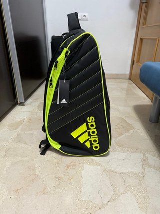 Paletero Padel Adidas Negro y Amarillo (nuevo)