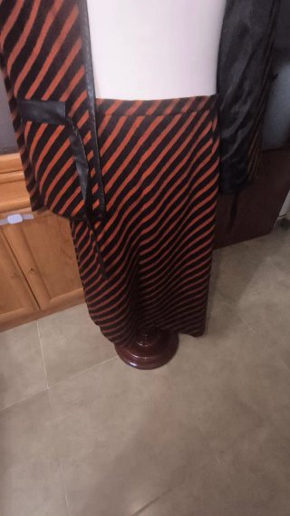 Conjunto 2 Piezas de inviero Mujer Rayas Naranja/N