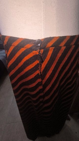 Conjunto 2 Piezas de inviero Mujer Rayas Naranja/N
