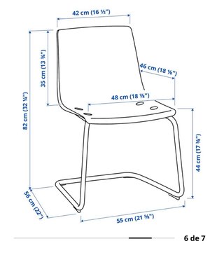 4 Sillas Tobias Ikea Transparentes