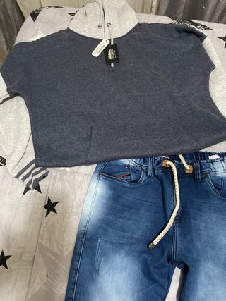 Conjunto Sudadera y Pantalón Vaquero