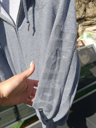 Felpa Nike con zip grigia taglia M