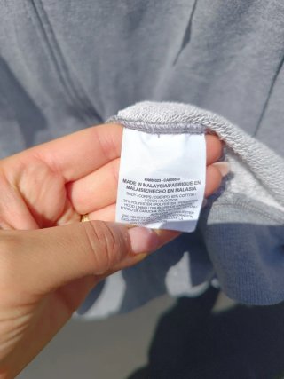 Felpa Nike con zip grigia taglia M