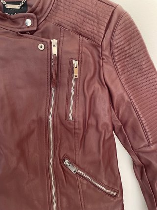 Chaqueta Biker Roja Mujer Alcott