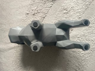 Figura Bulldog Francés Origami Gris