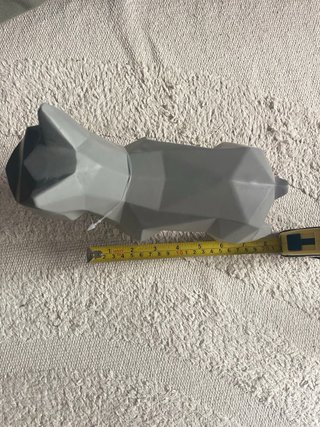 Figura Bulldog Francés Origami Gris