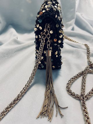 Borsa Liu Jo Nera e Dorato con Paillettes