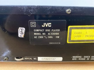 Reproductor CD JVC XL-V264 Negro