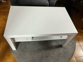 Mesa de centro LACK IKEA blanca 90x55