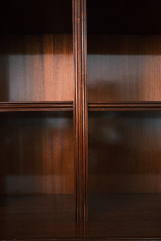 Librería/vitrina madera maciza y cristal