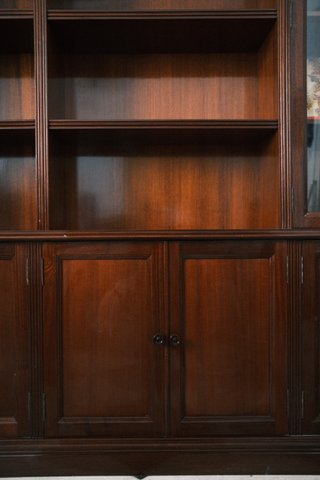 Librería/vitrina madera maciza y cristal