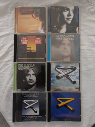 8 CDs Variados: Norah Jones, Mike Oldfield