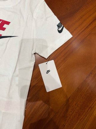 T-shirt Nike bambino bianca nuova
