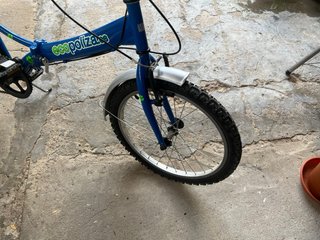 Bicicleta Plegable Azul